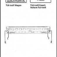 Roco H0 Montageanleitung - Schnellzugwagen 44228 - TUI-treff Wagen der DB - Original
