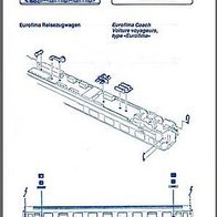 Roco H0 Montageanleitung - (1) - Eurofima Reisezugwagen 44652 bis 44662 - Original