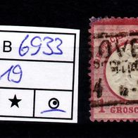 Los B6933: Deutsches Reich Mi.19, gest