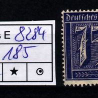 Los B8284: Deutsches Reich Mi. 185 * *