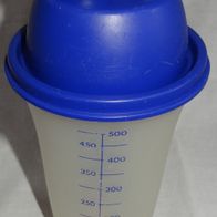 XD Tupperware Mix-Fix Schüttelbecher Shaker 500ml blau Messbecher gebraucht gut Beche