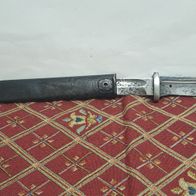 Seltenes deutsches Bajonett, Seitengewehr 84/98 (SG 84/98) mit schwarzer Metallscheid