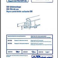 Roco H0 - Montageanleitung (1) - Schiebewandwagen 46157 bis 46173 der SBB - Original