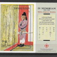 01) Marshallinseln 1989 Gemälde Block 4 postfrisch * *
