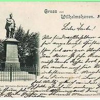 Wilhelmshaven 1898 Kaiser Wilhelm-Denkmal (876/77)