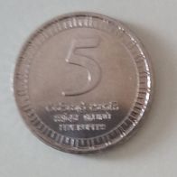 Sri lanka, Jahr 2017, gebraucht, 5 Rupien