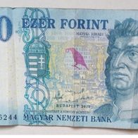 Ungarn, Jahr 2017, gebraucht, 1000 forint