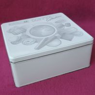 Blechdose Bahlsen 23x21x10cm weiß Keks Plätzchen Box Sammler Nostalgie Lebkuchen