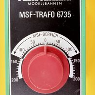 Fleischmann Fahrpult, Trafo 6735, MSF, 14V 0,6 A, 14 V=0,6 A, Gebrauchsspuren geprüft