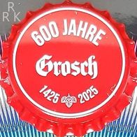 Grosch 600 Jahre Bier Brauerei Kronkorken von 2025 Kronenkorken in neu und unbenutzt