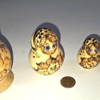 russische Steckpuppe Matroschka / Babuschka 5-tlg. Höhe 8 cm