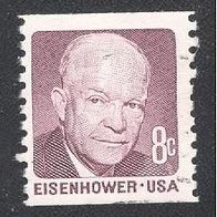 USA Freimarke " Dwight D. Eisenhower" Michelnr. 1032 C o