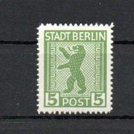 SBZ 1945, Mi.-Nr.: 1A, Sägezahnartig, ( * ) Falz (2)