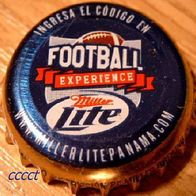 Miller Lite Football Brauerei Bier Kronkorken Kronenkorken aus PANAMA Lateinamerika
