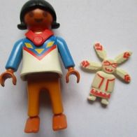 Playmobil (50) Indianer Kind mit Puppe