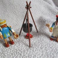 Playmobil Set Kochstelle 2 Indianerinnen mit viel Zubehör