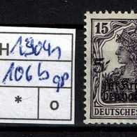 Los H19041: Deutsches Reich Mi. 106 b * *., sign