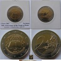 2007, Germany, 2 euro: 50th Anniversary of the Treaty of Rome (D), UNC