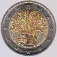 2007 Portugal 2 Euro EU-Ratspräsidentschaft teilvergoldet