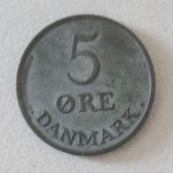 Dänemark, Jahr 1957, gebraucht; 5 Öre