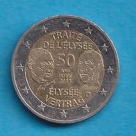 Deutschland 2 Euro 2013 A 50 Jahre Elysee Vertrag