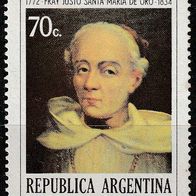 Argentinien Michel 1169 Postfrisch * * - 2. Jahrestag Fray Justo Santa Maria De Oro