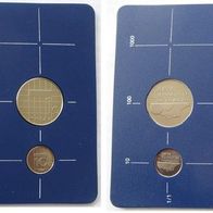 1984, Netherlands, Coin set Utrecht Mint: 5 coins UNC + mint mark, blister