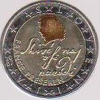2007 Slowenien 2 Euro France Preseren teilvergoldet