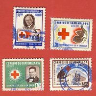 Guatemala 1958 Rotes Kreuz Mi.611 - 614 Kompl. gest