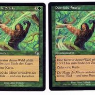 2x "Plötzliche Stärke", Common aus "Abrechnung", gespielt