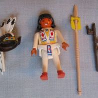 Playmobil (59) Indianer Häuptling, großer Federschmuck, Friedenspfeife, Speer