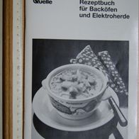 Rezeptbuch für Backöfen und Elektroherde; Deutsch - Anleitung Handbuch / Quelle