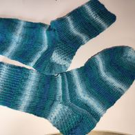 Selbst gestrickte Stricksocken Strümpfe Socken Handarbeit Größe 44