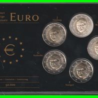 2026 BRD 2 Euro Konrad Adenauer A-F bankfrisch im Blister