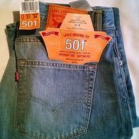 Neue und ungetragene Levi´s Jeans 501 IN LIGHT BLUE GR. W31/ L34