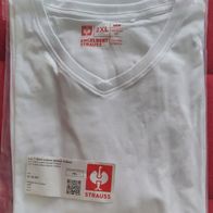 Engelbert Strauss T-Shirt mit V Neck in Größe 2XL , weiß