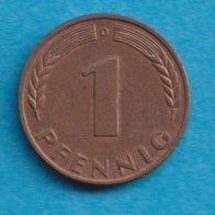 1 Pfennig 1968 D