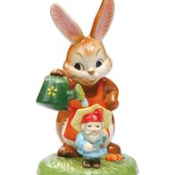 Goebel Ostern Damit Du groß und stark wirst Gartenhasen 2013 Hase mit Gartenzwerg NEU