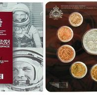 KMS San Marino 2011 stgl. 9 Münzen mit Silber 5 Euro Gedenkmünze im Original-Blister