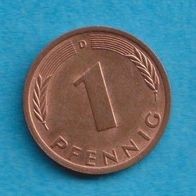 Deutschland 1 Pfennig 1972 D