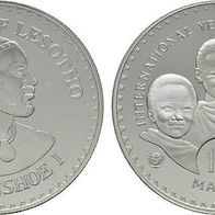 Lesotho Silber PP/ Proof 10 Maloti 1979 "UN Internationales Jahr des Kindes 1979"