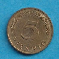 5 Pfennig 1991 F