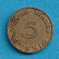 5 Pfennig 1950 G
