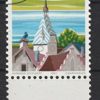 CH 1354yb gestempelt, mit Bogenrand