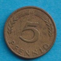 5 Pfennig 1949 G Bank Deutscher Länder