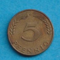 5 Pfennig 1966 D