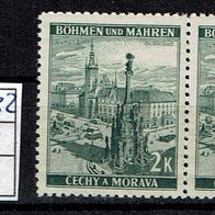 Los H 16432: Böhmen & Mähren Mi. 31 * * Paar