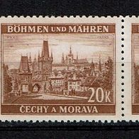 Los H 16436: Böhmen & Mähren Mi. 37 * * Paar