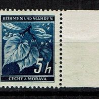Los H 16437: Böhmen & Mähren Mi. 20 ZW * * ndgz