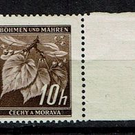 Los H 16438: Böhmen & Mähren Mi. 21 ZW * * ndgz